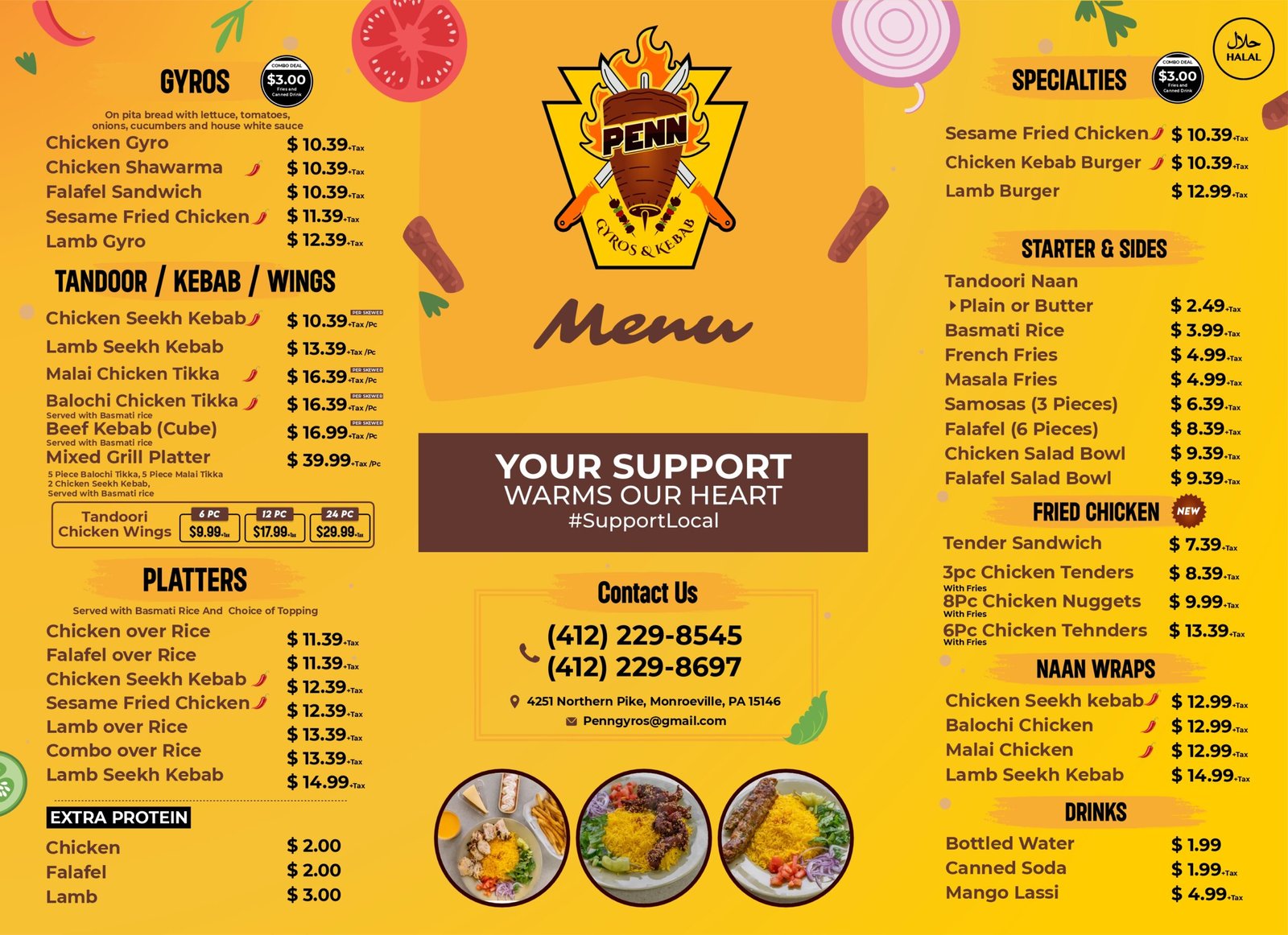 Penn Menu 2025